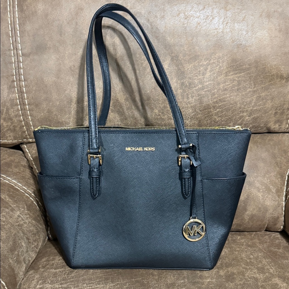 Michael Kors Black Leather Tote